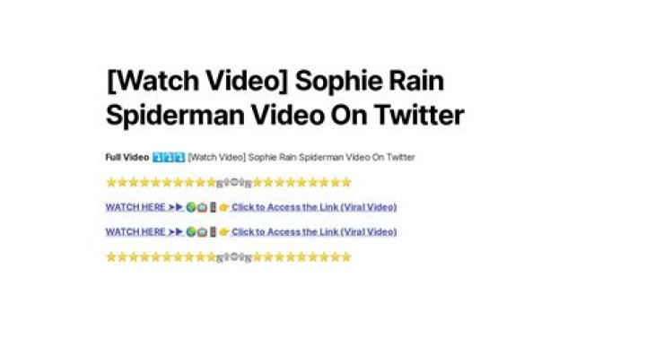 Unlocking The Web: How To Watch Spiderman Video Sophie Rain